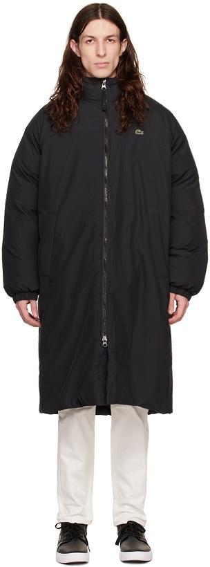 Photo: Lacoste Black Bonded Coat