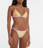 Stella McCartney Printed triangle bikini briefs