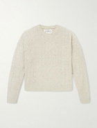 MANAAKI - Keanu Cable-Knit Merino Wool-Blend Sweater - Neutrals