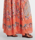 Etro Paisley caped gown