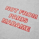 Drôle de Monsieur Not From Paris Embroidered Popover Hoody