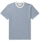 Folk - Striped Cotton-Jersey T-Shirt - Blue