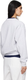 Sporty & Rich Gray '47 Edition Heritage Yankees Serif Sweatshirt