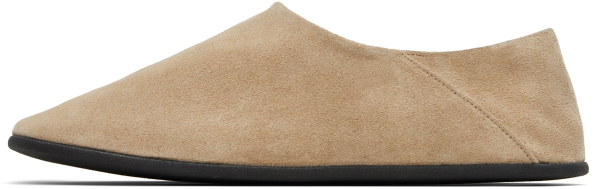 CHRISTEN SSENSE Exclusive Beige Big Bootie Mule Loafers