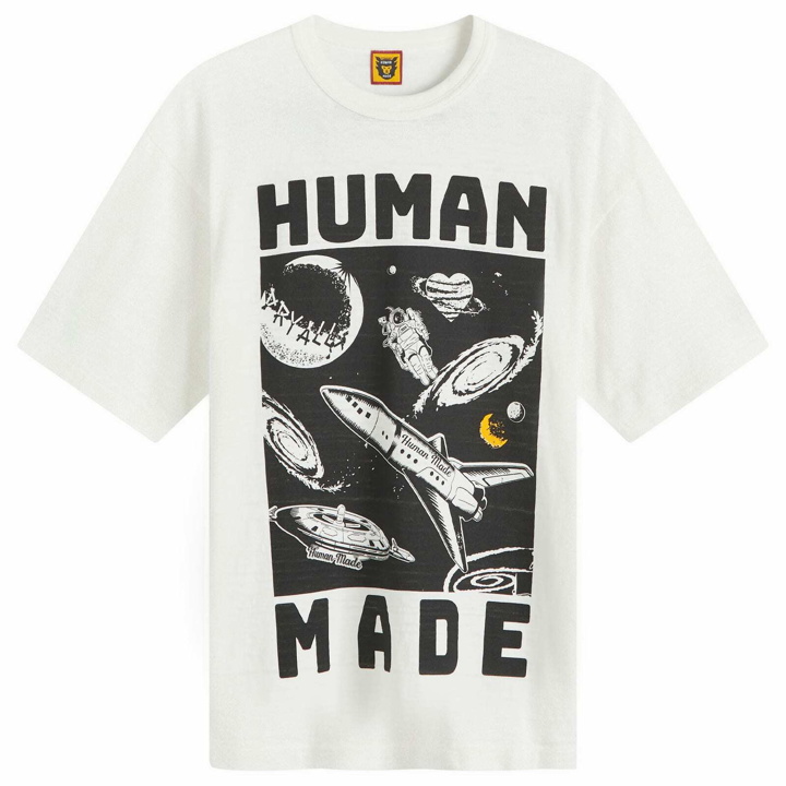 Photo: Human Made Men's Space Print T-Shirt in White