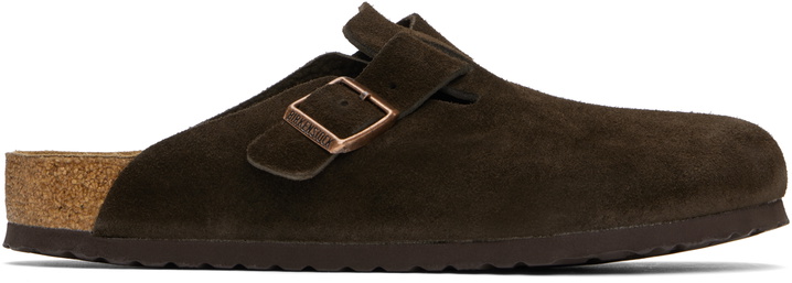 Photo: Birkenstock Brown Regular Boston Soft Footbed Slip-on Loafers