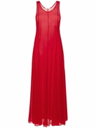 Peter Do Red A-Line Silk Maxi Dress