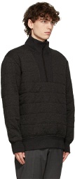 Ermenegildo Zegna Grey Quilted Zip-Up Jacket