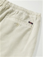 Faherty - Straight-Leg Organic Cotton-Blend Corduroy Drawstring Shorts - Neutrals