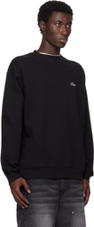Dime Black Cursive Small Logo Crewneck Sweatshirt