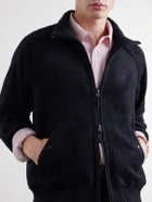 ATON - Silk And Wool-Blend Fleece Jacket - Black
