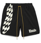 Rhude - Printed Shell Drawstring Shorts - Black