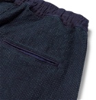 KAPITAL - Dogi Indigo-Dyed Tapered Printed Cotton Trousers - Blue