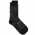 Anonymous Ism Patchwork Crew Sock in Black