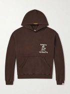 Cherry Los Angeles - Cowboys Logo-Embroidered Printed Cotton-Jersey Hoodie - Brown