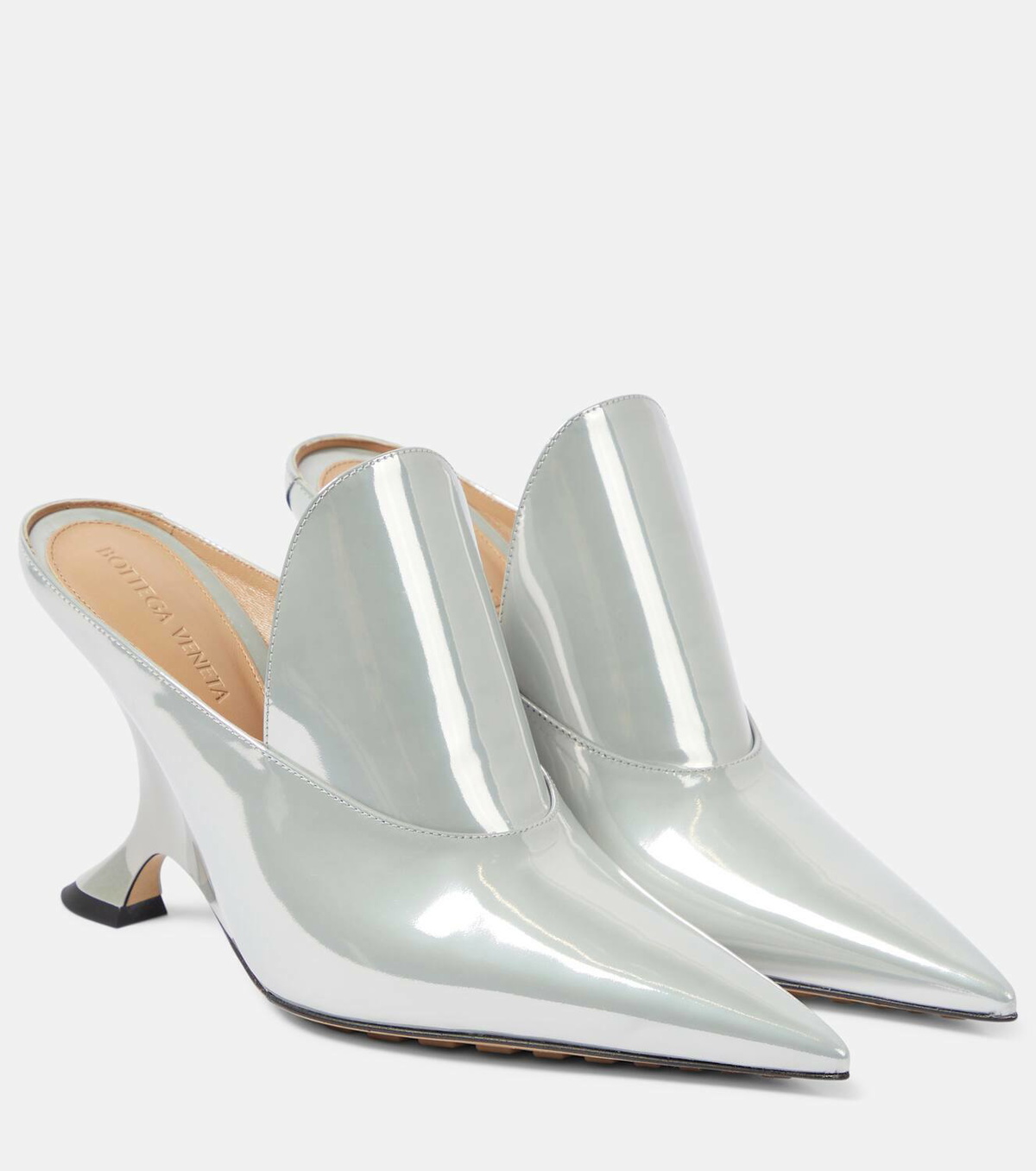 Bottega Veneta Rocket metallic leather mules Bottega Veneta