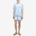 HAY Outline Short Pyjama Shirt in Soft Blue