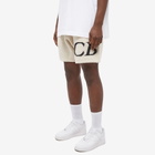 Cole Buxton Men's Intarsia Knit Shorts in Ecru