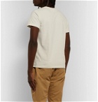 Remi Relief - Slim-Fit Distressed Printed Cotton-Jersey T-Shirt - Neutrals