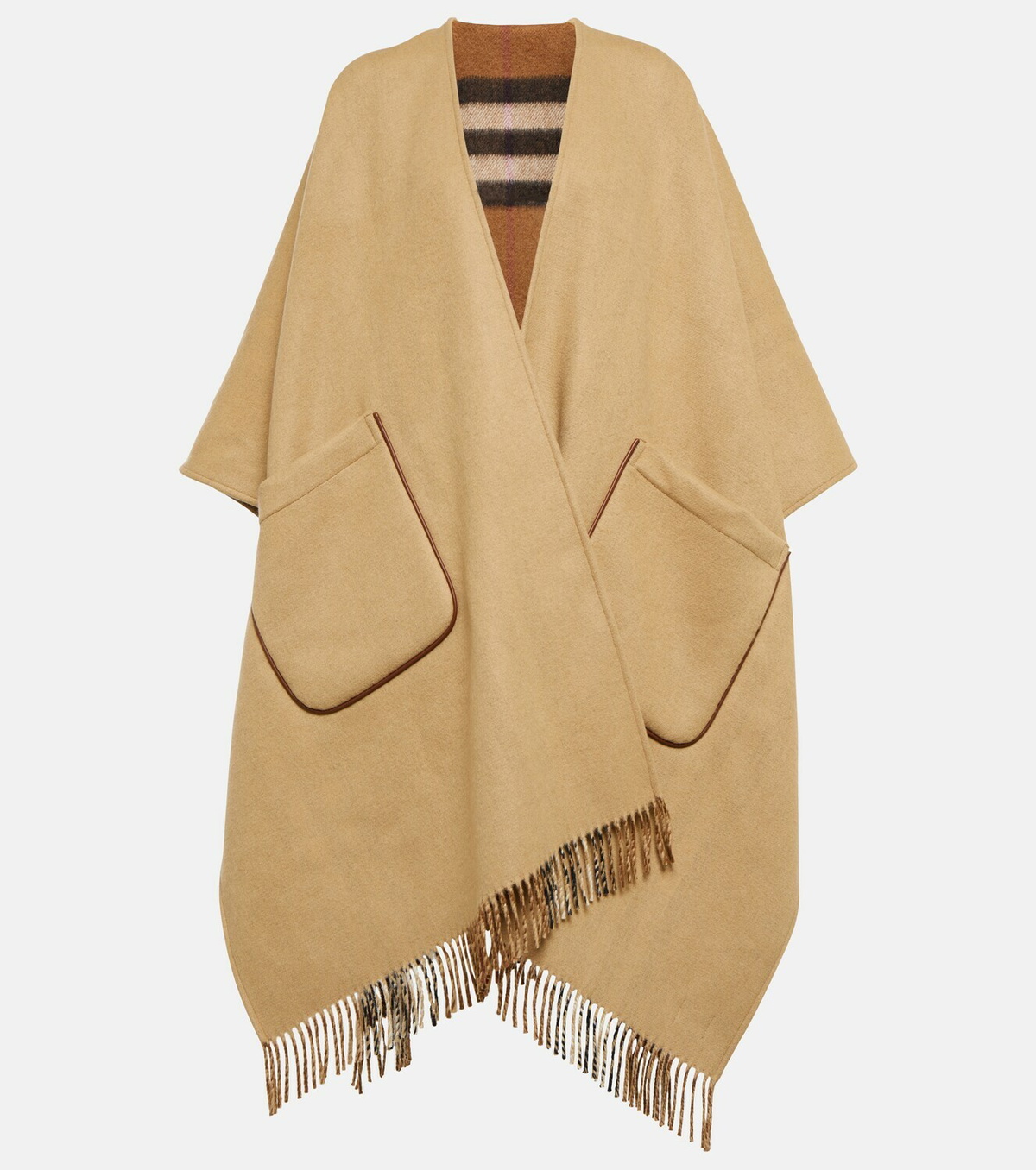 Burberry - Vintage Check wool and cashmere poncho Burberry