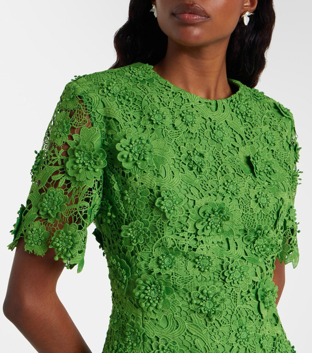 Leo Lin Caroline lace midi dress Leo Lin