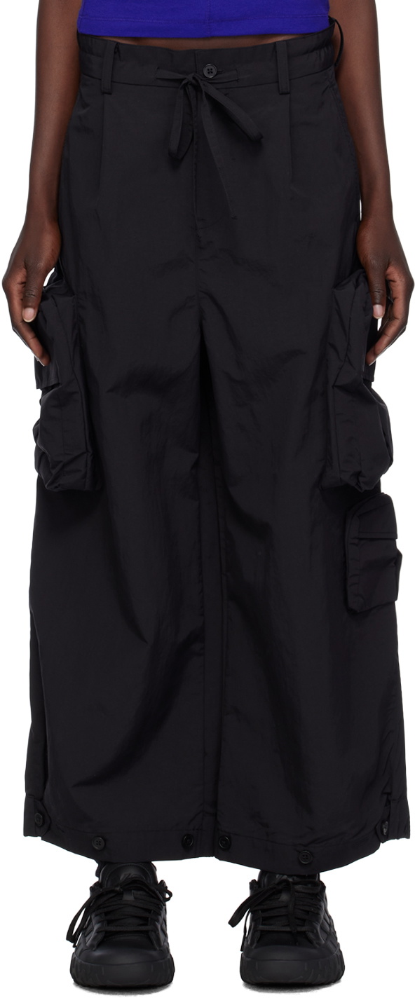 Y-3 Black Zip-Fly Trousers Y-3