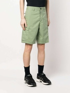 STONE ISLAND - Logo Cotton Shorts