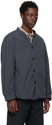 Nanamica Navy Band Collar Jacket