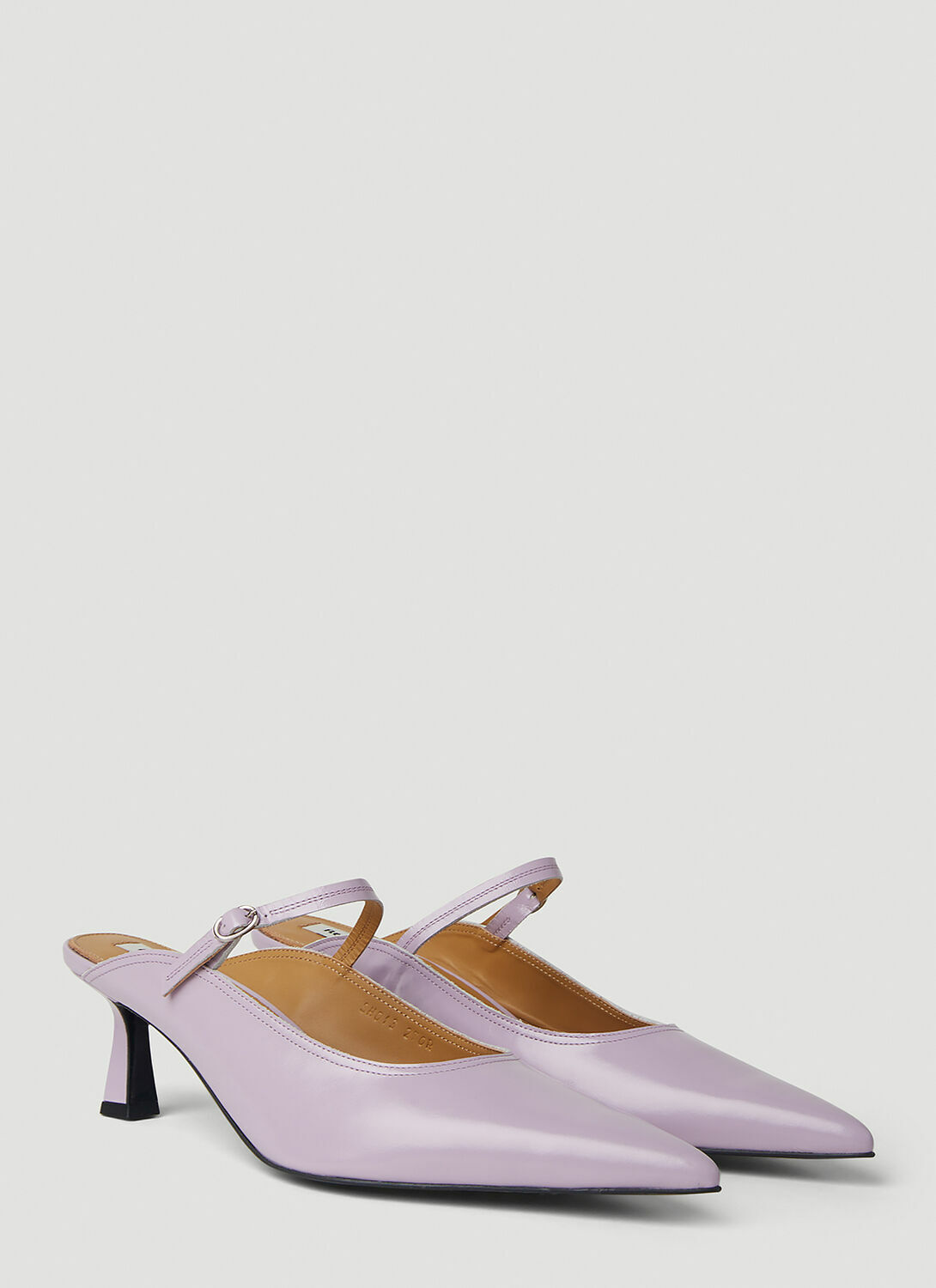 Reike Nen Pointed Mary Jane Kitten Heel Mules