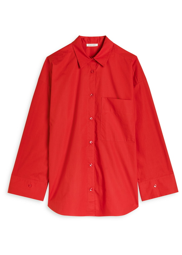 Photo: BY Malene Birger Derris Cotton Shirt Red