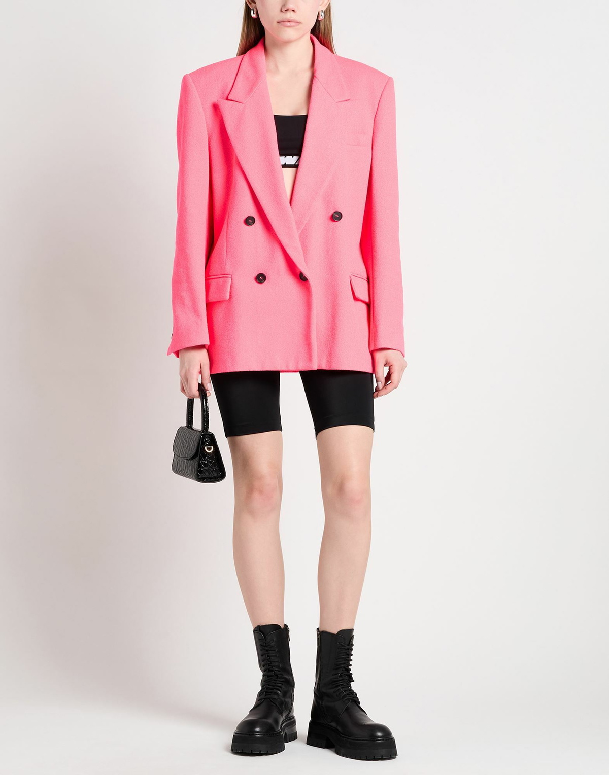 Msgm Womens Blazer Fuchsia