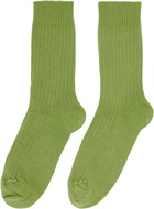 Baserange Three-Pack Multicolor Rib Overankle Socks