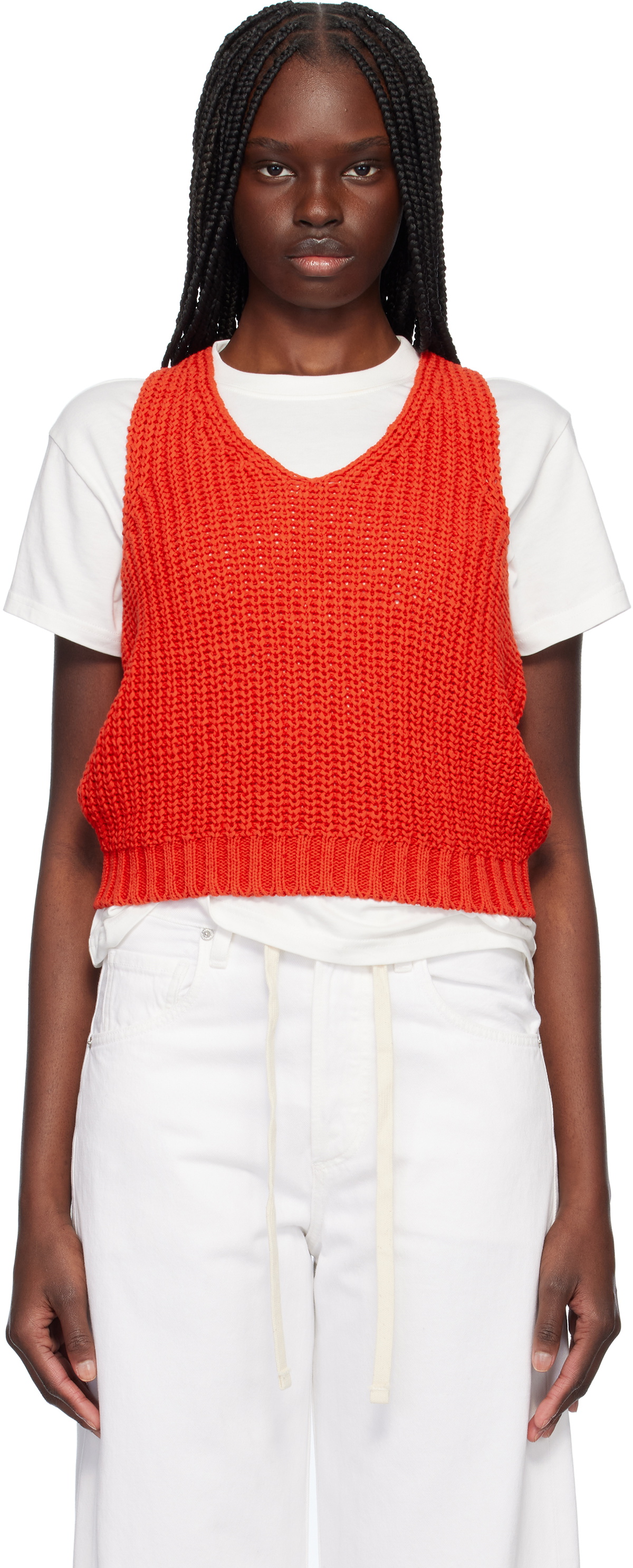 Nothing Written Red Greta Knit Tank Top