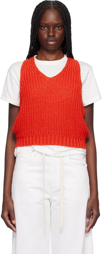 Photo: Nothing Written Red Greta Knit Tank Top