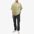 Visvim Men's Copa Jacquard Silk Shirt in Light Green