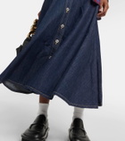 Kenzo Denim midi skirt