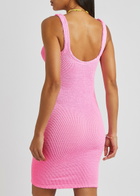 Hunza G - Pink Seersucker Dress, Dress, Nylon, One Size, Square-Neck, Hand Wash, Hunza G Dress