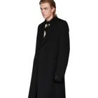 Ann Demeulemeester Black Wool Coat