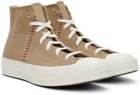 Converse Taupe Chuck 70 Crafted Sneakers