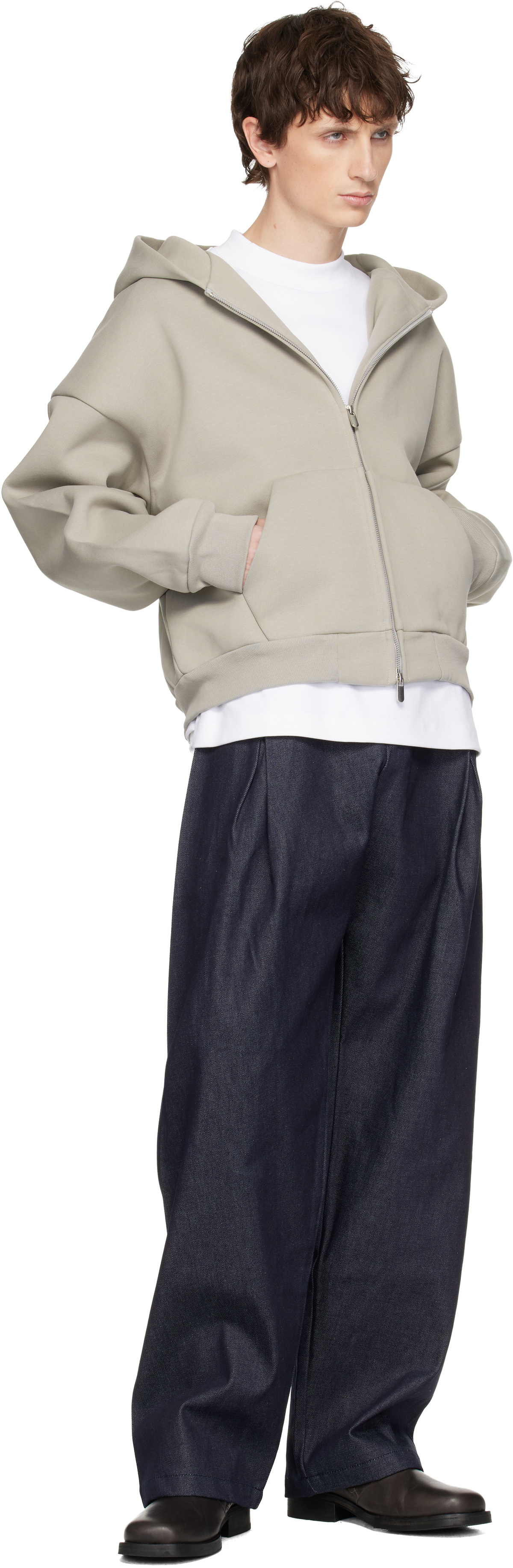 Seventh Taupe V2 Zipped Hoodie