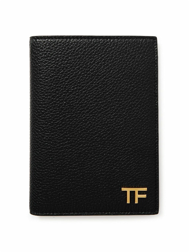 Photo: TOM FORD - Logo-Print Full-Grain Leather Passport Holder