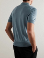 TOM FORD - Cashmere and Silk-Blend Polo Shirt - Blue