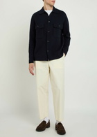 Allude Wool and Cashmere-blend Overshirt Black