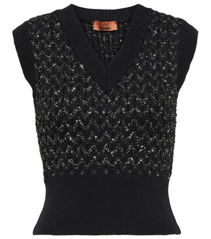 Photo: Missoni Metallic cable-knit sweater vest