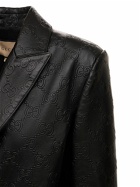 GUCCI - Soft Nappa Leather Blazer W/ All Over Gg