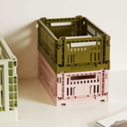 HAY Small Recycled Colour Crate in Olive