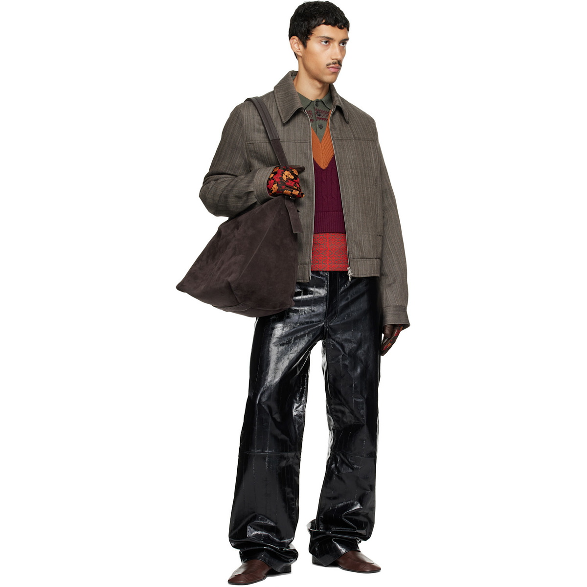 Dries Van Noten Brown Wool Jacket