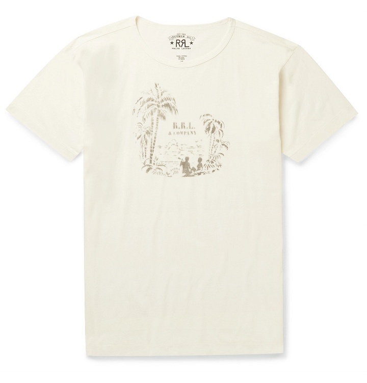 Photo: RRL - Printed Cotton-Jersey T-Shirt - White