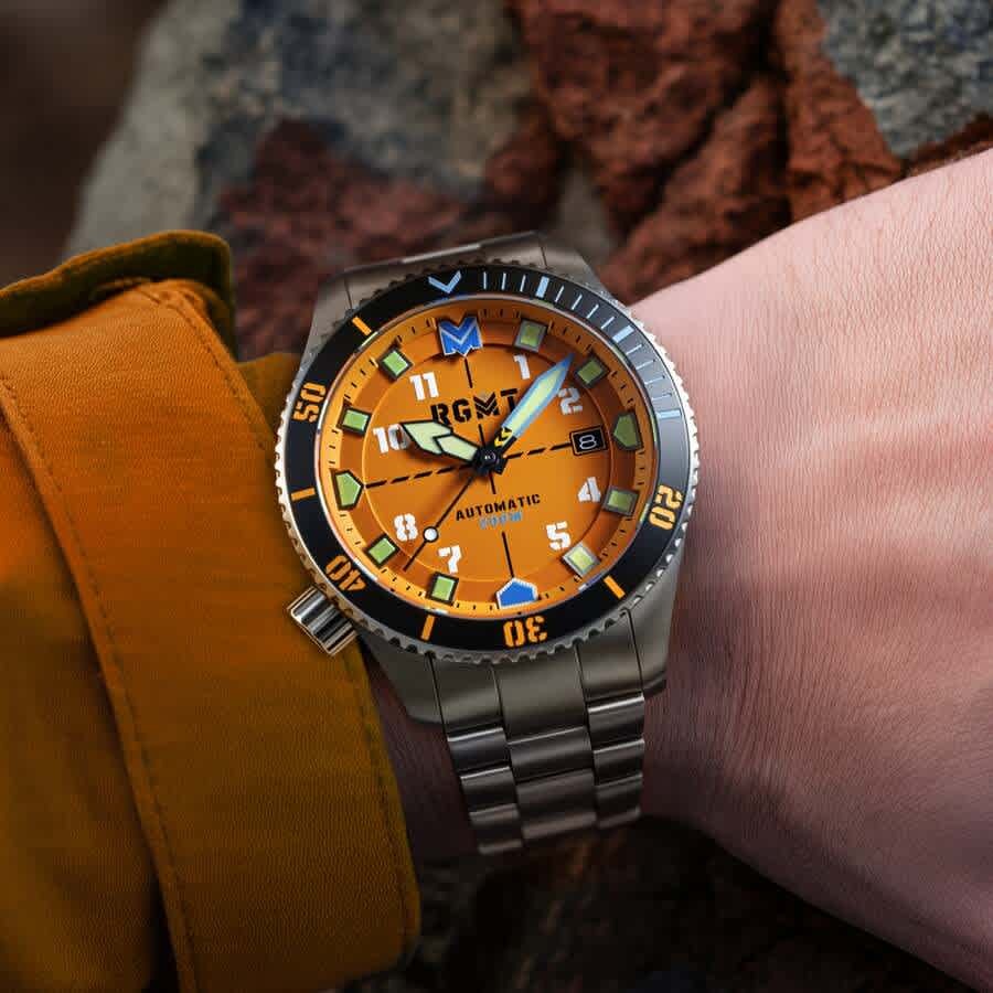 RGMT Recon Diver Automatic Orange Dial Mens Watch RG-8075-55