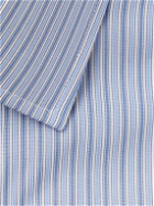 Charvet - Striped Cotton Oxford Shirt - Blue